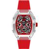 ICE-WATCH ICE boliday Clear red skel Plastic orologio da uomo rosso con cinturino in silicone, 024288 (Medium)