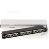LINK Pannello patch per reti con 24 porte RJ45 cat 6 schermato 19 colore nero