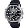 Edifice Casio Edifice - Orologio Uomo Al Quarzo Casual Cinturino In Pelle Nero Cassa In Acciaio Inox Quadrante Analogico-digitale Grigio - EFV-C120L-8AEF