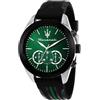 Maserati Orologio Uomo, Cronografo, Analogico, Cinturino in Acciaio, Collezione Traguardo - R8871612043