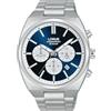 Lorus Orologio analogico al quarzo da uomo con bracciale in metallo, Argento/Blu - RT363KX9