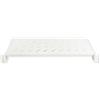 LINK LKRIP200 - Mensola per armadio rack 19 (200 mm profondità, grigio chiaro RAL7035) - Acciaio con superficie traforata per ventilazione - Portata 30 kg e viti incluse