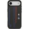 CG MOBILE BMW M Kevlar Linee & Logo Compatibile con Mag Safe Cover per iPhone Air (Nero)