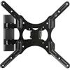 LINK LKBR30 - Braccio a Muro 3 Snodi per TV Fino a 50 (25 kg) - Compatibile VESA 75x75, 100x100, 200x200, 400x400 - Inclinazione 15° e Rotazione 180° - Estensione 7,3-40,6 cm - Colore Nero