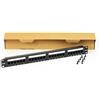 LINK Pannello Patch 19 Non Schermato UTP 24 Porte 8 Poli Rj45 per Reti Categoria 5E, Nero