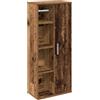 vidaXL Mobile da Bagno con Portarotolo Legno Antico 39x22x90 cm