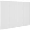 vidaXL Hoofdbord 120x1,5x80 cm bewerkt hout wit