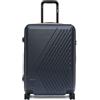 K-Way Trolley Spinner M Eudoxieur, Blu Profondo, 100% Policarbonato, 64x43x25 cm, 57 L, Chiusura TSA, Unisex