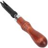 Nurnesy Manico in legno regolabile, tipo V, push groover, scanalatura in pelle, utensili per pialla