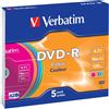 Verbatim DVD-R 4.7GB - Confezione da 5 1 Bianco (DVD)