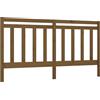 vidaXL Testata del letto marrone miele 206x4x100 cm in legno di pino massiccio