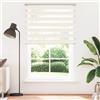 vidaXL Tenda a rullo doppia marmo beige 150x200cm Larghezza del tessuto 145,9 cm Poliestere