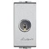 Bticino Livinglight Interruttore Bipolare a Chiave, Grigio Tech