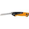 Fiskars Seghetto Pieghevole Compatto Pro, Incluse 2 Lame, Lunghezza della Lama: 15 cm, 13 TPI e 24 TPI, Nero/Arancione, PowerTooth, 1062934