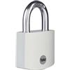 Yale Lucchetto in alluminio YE3B/50/126/1/GR grigio, corpo 50mm, arco in acciaio, 3 chiavi