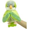 RLOMUTE Pappagallo monaco Marionetta da Mano Peluche Carino Divertente Coccolone Animale Giocattolo per Gioco di Ruolo Prescolare Regali di Compleanno Bambini Ragazze Giochi Interattivi verde
