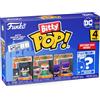 Funko Bitty Pop! DC - Batman, Batgirl, The Riddler E una Mini Figura Misteriosa a Sorpresa - 0.9 Inch (2.2 Cm) - DC Comics da Collezione - Ripiano Espositivo Impilabile Incluso
