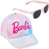 Barbie Occhiali da Sole Bambina UV400 e Regolabile Cappelli con Visiera Set