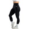 Gymreapers Infinity Leggings da allenamento senza cuciture da donna a vita alta senza cuciture leggings per esercizi di corsa pantaloni da yoga attivi, Black Marl, L