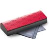 FEFI - Custodia rigida bicolore per occhiali Softtouch con chiusura magnetica con panno per occhiali, Colore: rosso, M