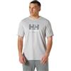 Helly Hansen Uomo T-Shirt HH Tech con Grafica 2.0, Grigio Nebbia, L