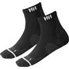 Helly Hansen Unisexe Chaussette de trail 2Pk, Noir, 42-44