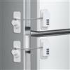 AiQInu Lucchetto per Frigorifero con Combinazione, 2 Pezzi Blocca Finestra Senza Foratura, Blocca Ante Password per Frigo, Cassetti, Finestre