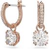 Swarovski Stilla Collezione boucles d'oreilles pendantes, taille ronde, blanc