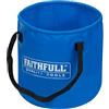 Faithfull Secchio pieghevole impermeabile Faithfull - Contenitore in PVC leggero con manici robusti e design compatto e pieghevole per attività di pulizia, drenaggio, campeggio e idraulica - Capacità 12 litri