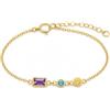 Handmade Codice Morse Bracciale cristallo arcobaleno iniziale argento sterling 925 pietra ciondolo Bracciale segreto lettera nascosta gioielli damigella d'onore compleanno fatto a mano