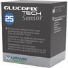 A. Menarini Diagnostics Strisce Misurazione Glicemia Glucofix Tech Sensor 25 Pezzi