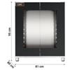 Lievitatore 8 Teglie 60x40 cm o GN 1/1, con Apertura Centrale