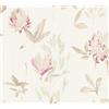 A.S. Création Laura N 344983 34498-3 - Carta da parati in tessuto non tessuto con glitter e motivo floreale, 10,05 m x 0,53 m, colore: Beige metallizzato viola