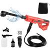 YWNYT Idropulitrice a batteria per Milwaukee M18, batteria da 18 V, 1000 PSI, pulitore ad alta pressione portatile con ugello 6 in 1, contenitore per schiuma e tubo da 5 m, per auto, casa e giardino