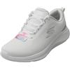 Skechers Skech-lite Pro 2.0 da donna, bianco/argento, 8.5