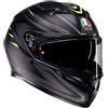 Agv Casco Moto Integrale Agv K3 SYTH Opaco Nero Giallo Fluo
