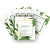 FOREO Green Tea, maschera viso UFO per pelle grassa e imperfezioni, confezione con 6 unità, antiossidante, idratante, tè verde ed estratto di Ulmus, naturale e cruelty free, compatibile con UFO/UFO 2