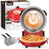 YASHE Forno Pizza Elettrico 400°C, 1200W, Pizza Pronta in 4-6 Minuti