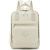 YOODI 40x30x10cm Lufthansa KLM Air France Zaino da Viaggio Aereo Bagaglio a Mano Impermeabile Oxford 12L Zainetto Porta Pc 14 Pollici Donna Uomo Zaini Casual Backpack Per Scuola, Breve Viaggio, Kaki
