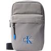 Calvin Klein Uomo Borsa a Tracolla Bold Sling con Tasca Esterna, Grigio (Cloudburst), Taglia Unica