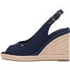 Tommy Hilfiger Flag High Wedge Espad Slingback Fw0fw09343 Espadrillas ZeppaDonna