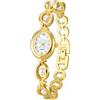 ADSBIAOYE Elegante orologio analogico da donna con perle e quadrante ovale, impermeabile, idea regalo