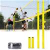 GENERIC Pali Da Pallavolo Per Il Giardino, Rete Da Pallavolo Con Pali, Palo Da Pallavolo Regolabile In 4 Altezze Con Rete Da Pallavolo/rete Da Badminton Per Interni Ed Esterni