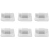 Alasum 6 Pezzi Fibbia Motore per Barca Quadrata 2cm Bianca | Pvc, per Gommoni e Barche in Gomma, per Pesca e Viaggi Outdoor, Accessori Kayak