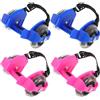 HONMEET 2 Paia Scarpe da Pattinaggio Luminose Pvc Regolabili per Adulti