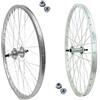ECOVELO Coppia Ruota/Cerchio Anteriore + Posteriore 28 Per Citybike 700 x35 6/7 Velocita' Bici Epoca | In Alluminio/Acciaio