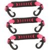 HORIALENCE 3 Pezzi Cinghia Portatile per Pattini a Rotelle, PVC, Rosa | Nastro Rinforzato Regolabile, Fibbie Robuste, Superficie Opaca Antiscivolo, per Pattini da Ghiaccio e Rotelle