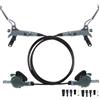 Generic Freno a Tamburo Posteriore per Bicicletta IV2, Set Freni Idraulici per Bicicletta, Set Freni a Disco Idraulici per Bicicletta, Disco Freno per Bicicletta con Pressione dell'olio Centerlock da 160 mm