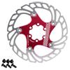 Generic Tamburo Freno per Bicicletta,Disco Freno a 6 bulloni,160 mm,180 mm,203 mm,rotore del Disco Freno flottante, Raffreddamento e dissipazione del Calore, 6 Pollici, per MTB, Bici da Strada, Bicicletta