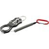 Wswqop Pinza Pesa Pesci Portatile Afferra Pesce Compatta Corpo Telescopico Presa Stabile Manico con Foro per Dita Funzionamento con una Mano Acciaio Inox 304, Black